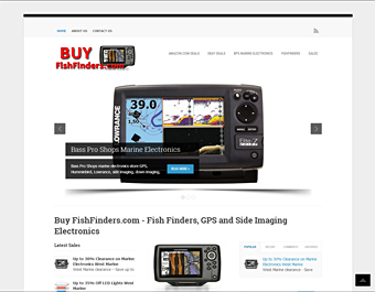 BuyFishfinders.com thumbnail screenshot of the website home page