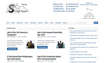 Thumbnail screenshot of the St. Clair Report website